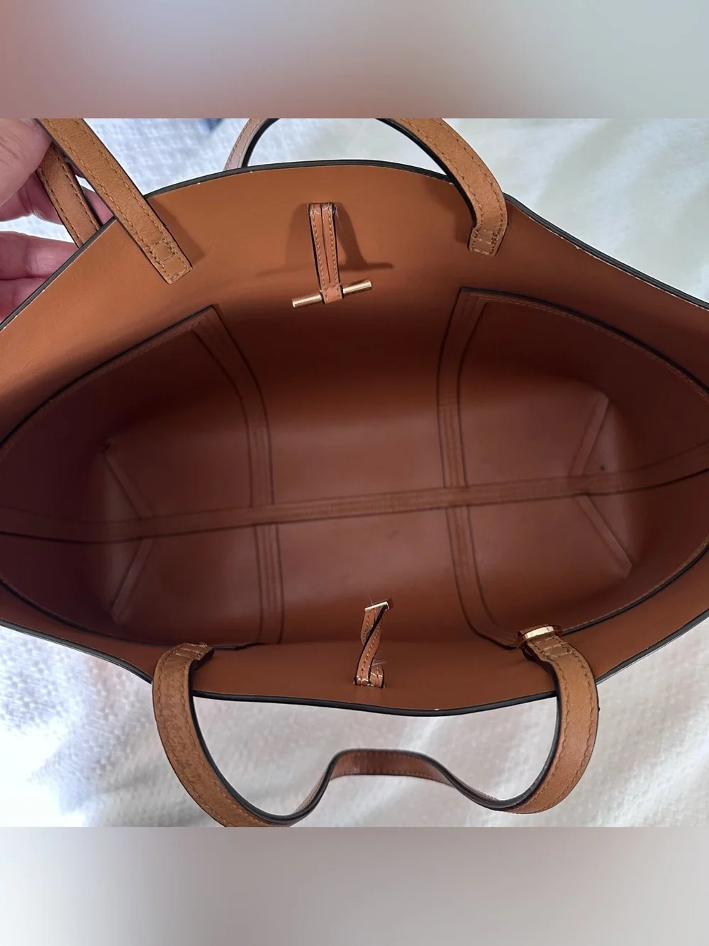 Tory Burch Block T Leather Tote